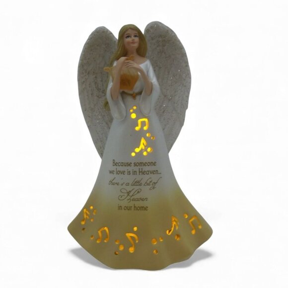 THOMAS KINKADE Angel Figurine Light Of Love Collection with Light-Up Feature - Picture 9 of 13